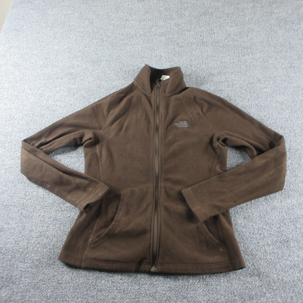 The North Face Jacket‎ Womens S Brown Fleece Full Zip Lightweight Outdoor Hiking